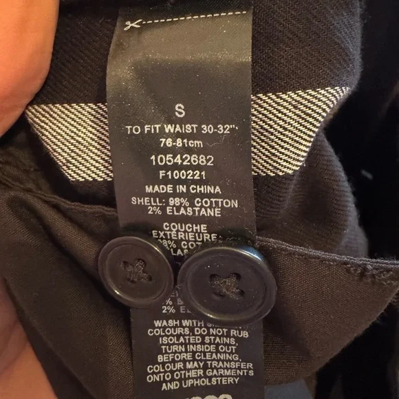 LIKE NEW ASOS trousers. Incredible material! Chic Black and Gray Striped Pants - Picture 7 of 7